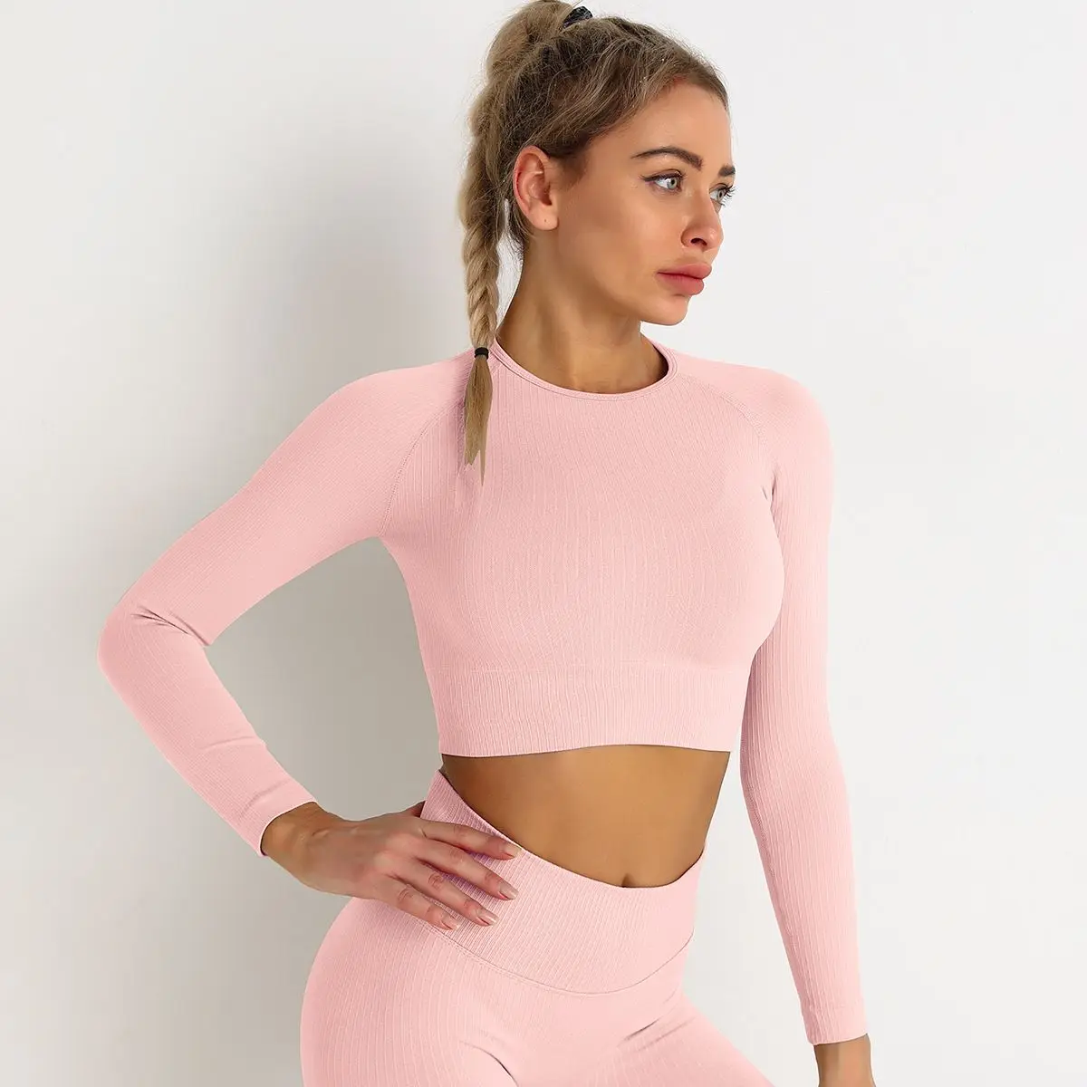 Seamless Women's Sports Top Yoga Long Sleeve Shirt Workout Sportswear Gym Workout Clothes Workout Women's Bodysuit Long Sleeve
Seamless Women's Sports Top Yoga Long Sleeve Shirt Workout Sportswear Gym Workout Clothes Workout Women's Bodysuit Long Sleeve
