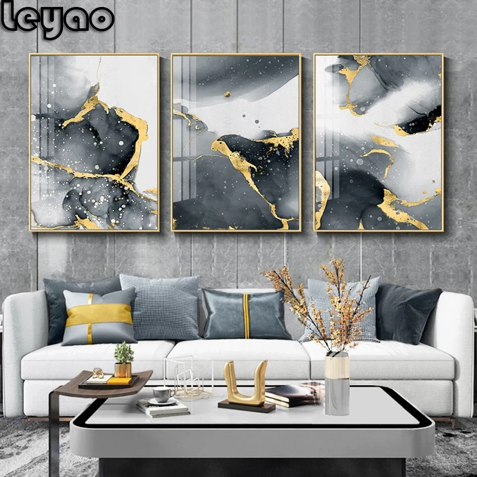 Triptych Modern Abstract 5d Diy Diamond Painting Golden Black Wall Art Painting Nordic Wall Pictures for Living room Home Decor
Triptych Modern Abstract 5d Diy Diamond Painting Golden Black Wall Art Painting Nordic Wall Pictures for Living room Home Decor