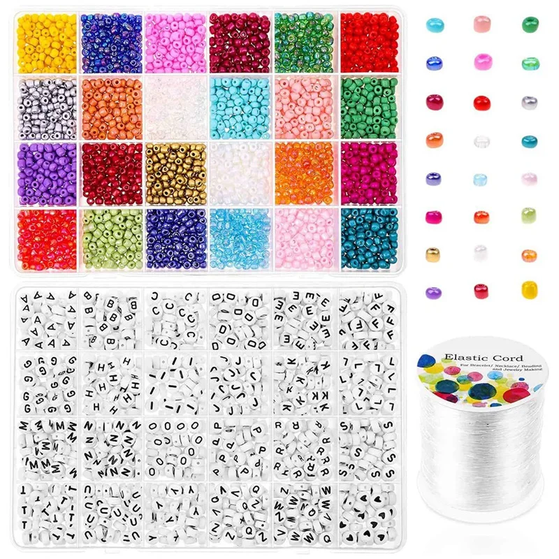 Bracelet Beads for Jewelry Making Beads Craft Kit Set Bracelet Necklaces Seed Letter Alphabet DIY Art Craft
Bracelet Beads for Jewelry Making Beads Craft Kit Set Bracelet Necklaces Seed Letter Alphabet DIY Art Craft