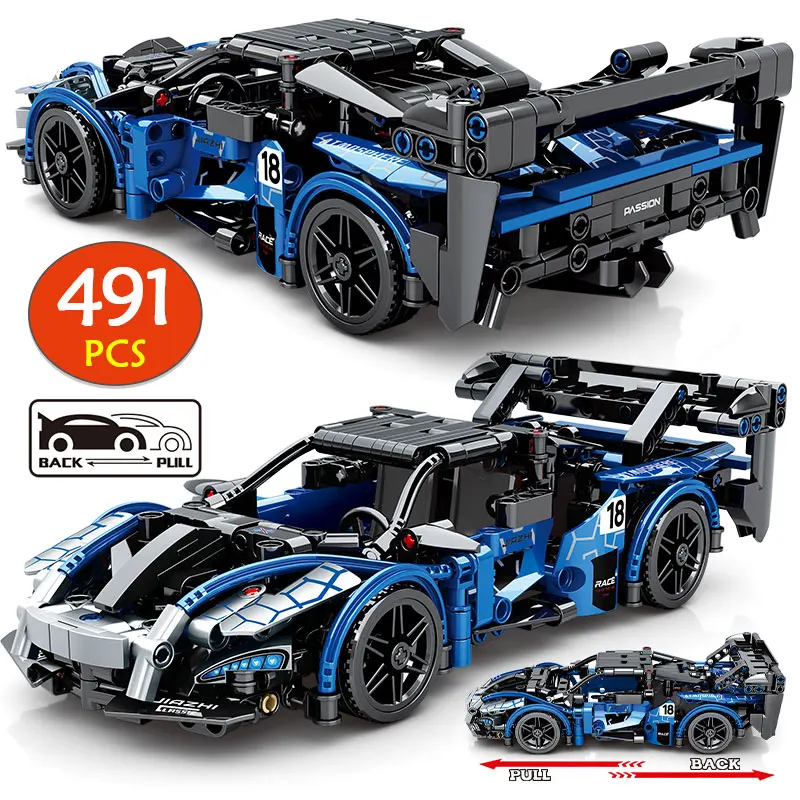 491pcs City Technical Pull Back Racing Car Model Building Blocks Mechanical Supercar Sports Vehicle Bricks Toys For Boys Gifts
491pcs City Technical Pull Back Racing Car Model Building Blocks Mechanical Supercar Sports Vehicle Bricks Toys For Boys Gifts