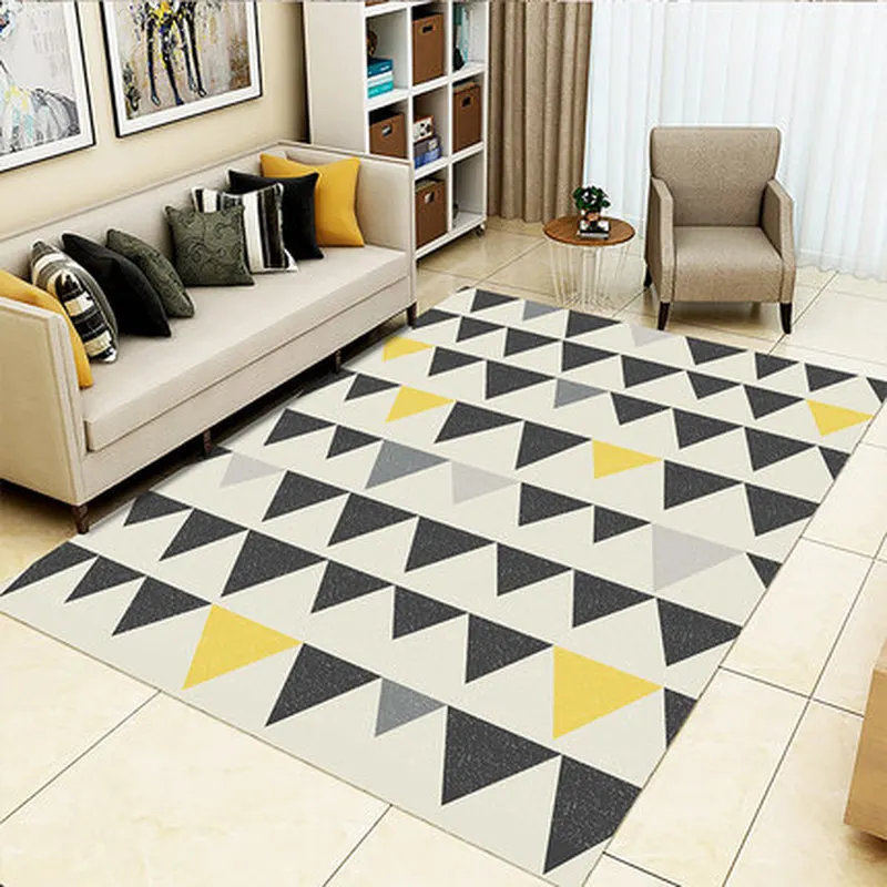 High Quality Simple Geometric Patterns Carpet Pad Strong Elastic Anti-slip Short Cashmere Rugs Parlor Bedroom Hotel Floor Mat
High Quality Simple Geometric Patterns Carpet Pad Strong Elastic Anti-slip Short Cashmere Rugs Parlor Bedroom Hotel Floor Mat