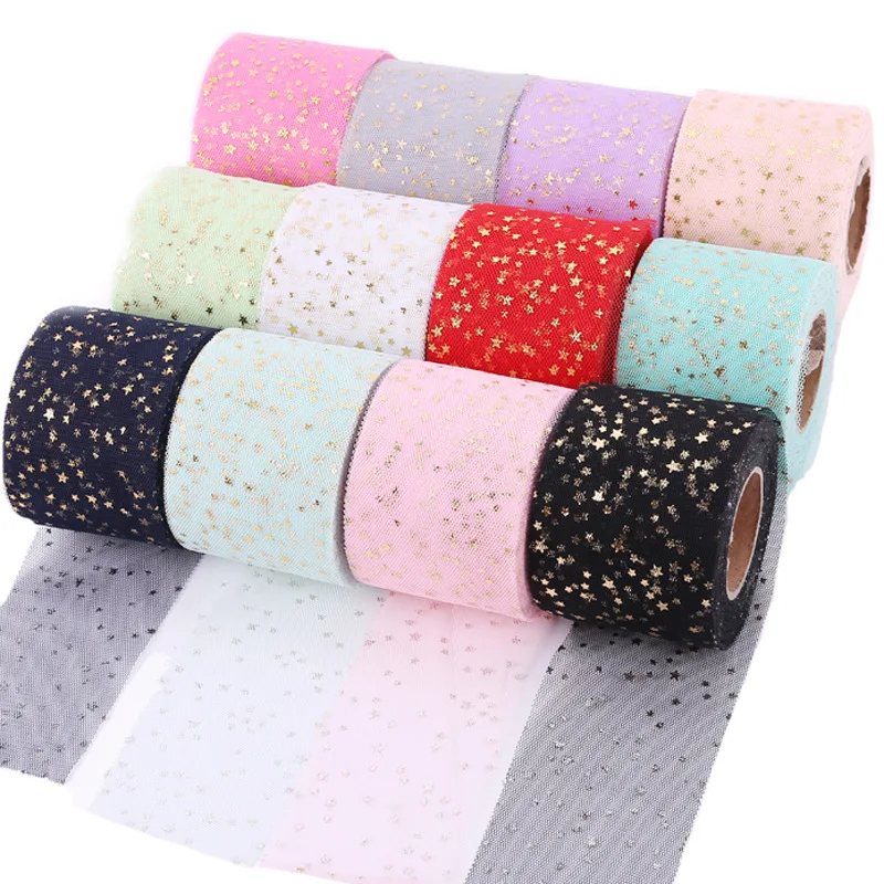 25 Yards/Roll 60mm Star Tulle Confetti Glitter Mesh Topper Tutu Pom Bow Soft Squine Organza DIY Wedding Birthday Decoration
25 Yards/Roll 60mm Star Tulle Confetti Glitter Mesh Topper Tutu Pom Bow Soft Squine Organza DIY Wedding Birthday Decoration