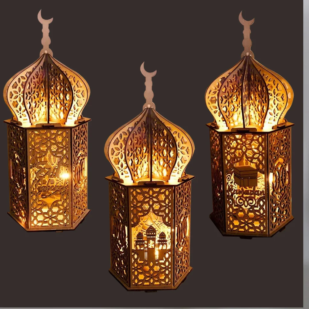 Muslim Holiday Lights Ramadan Mubarak Eid Mubarak Decorations Wooden Led Lights Lanterns Decorative Lights
Muslim Holiday Lights Ramadan Mubarak Eid Mubarak Decorations Wooden Led Lights Lanterns Decorative Lights