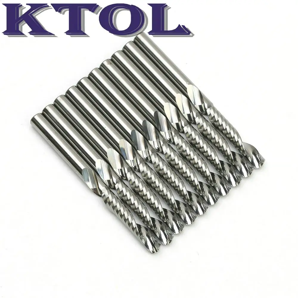 3.175mm 1 Flute Tungsten Carbide Milling Cutter Tools CNC Router Bits for Acrylic CEL6-22mm Spiral Engraving Endmill
3.175mm 1 Flute Tungsten Carbide Milling Cutter Tools CNC Router Bits for Acrylic CEL6-22mm Spiral Engraving Endmill
