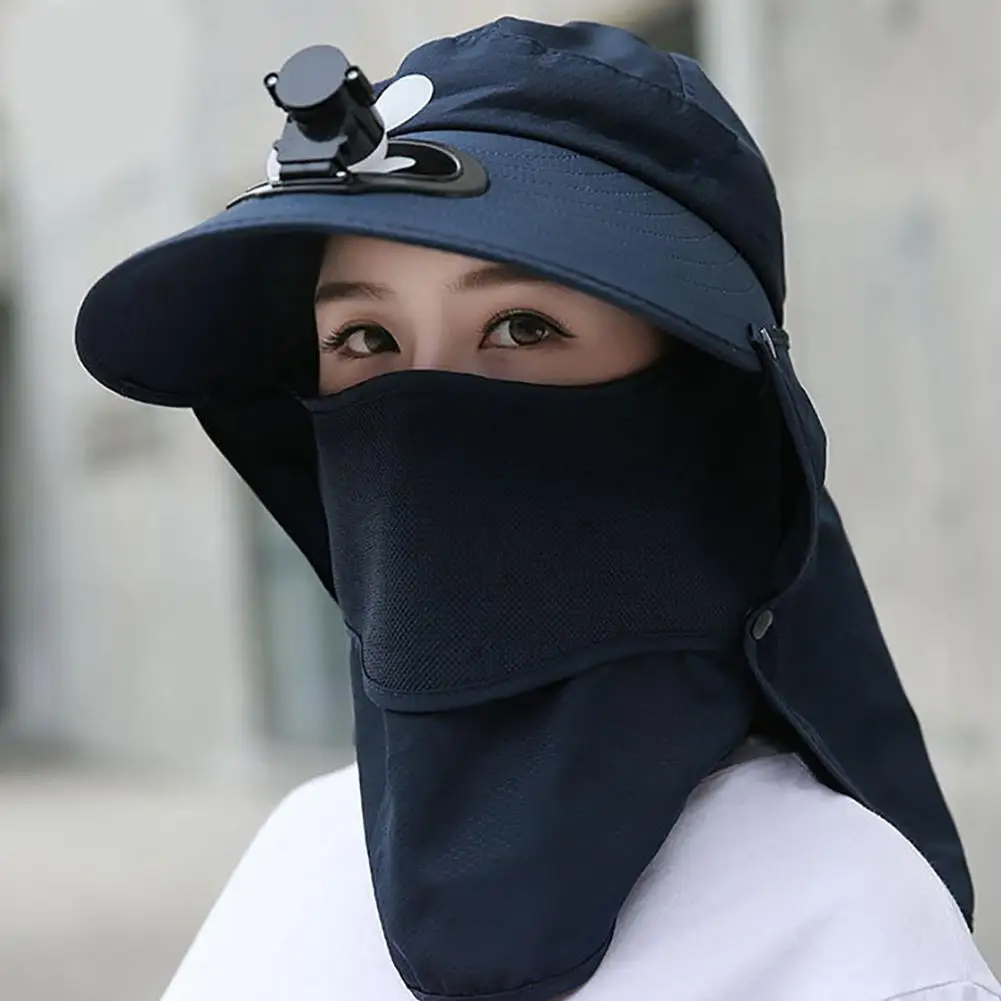 Summer Detachable Outdoor Anti-Sun Cap Neck Face Flap Wide Brim Hat with Fan Adjustable wind force
Summer Detachable Outdoor Anti-Sun Cap Neck Face Flap Wide Brim Hat with Fan Adjustable wind force
