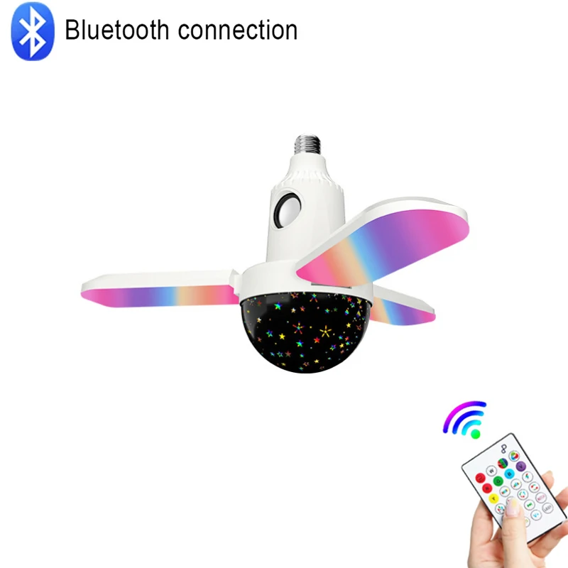 E27 Smart Lamp Led Light Star Starry 40W RGB Night Light Crystal Ball Music Bulb 3 Leaves Remote Control Bluetooth-compatible
E27 Smart Lamp Led Light Star Starry 40W RGB Night Light Crystal Ball Music Bulb 3 Leaves Remote Control Bluetooth-compatible