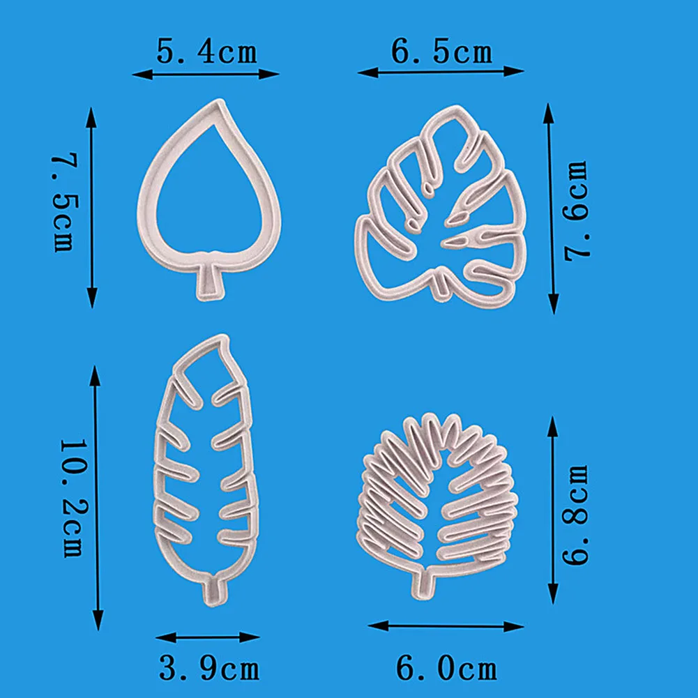 Tropical Theme Cake Fondant Mold Silicone Tropical Leaf Cookie Cutters Set for Kids Biscuit Baking Pastry Decor
Tropical Theme Cake Fondant Mold Silicone Tropical Leaf Cookie Cutters Set for Kids Biscuit Baking Pastry Decor