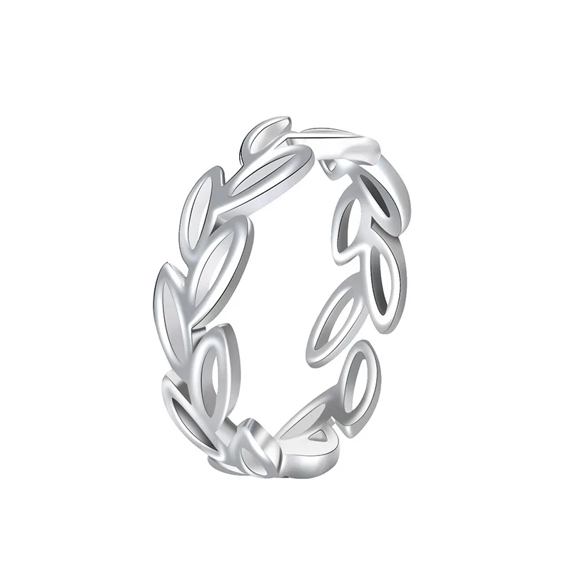 Creative Leaf Opening Ring Woman Hollow Out Design Silver Plated Girl Party Accessories Personalized Fashion Plant Finger Ring 
Creative Leaf Opening Ring Woman Hollow Out Design Silver Plated Girl Party Accessories Personalized Fashion Plant Finger Ring