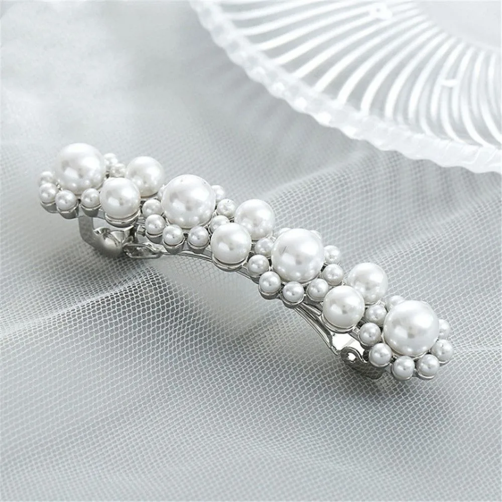 3 Colors Available Elegant Women Pearl Hair Clips Flower Crystal Rhinestone Barrettes Metal Hair Pins Headwear Hair Accessories
3 Colors Available Elegant Women Pearl Hair Clips Flower Crystal Rhinestone Barrettes Metal Hair Pins Headwear Hair Accessories
