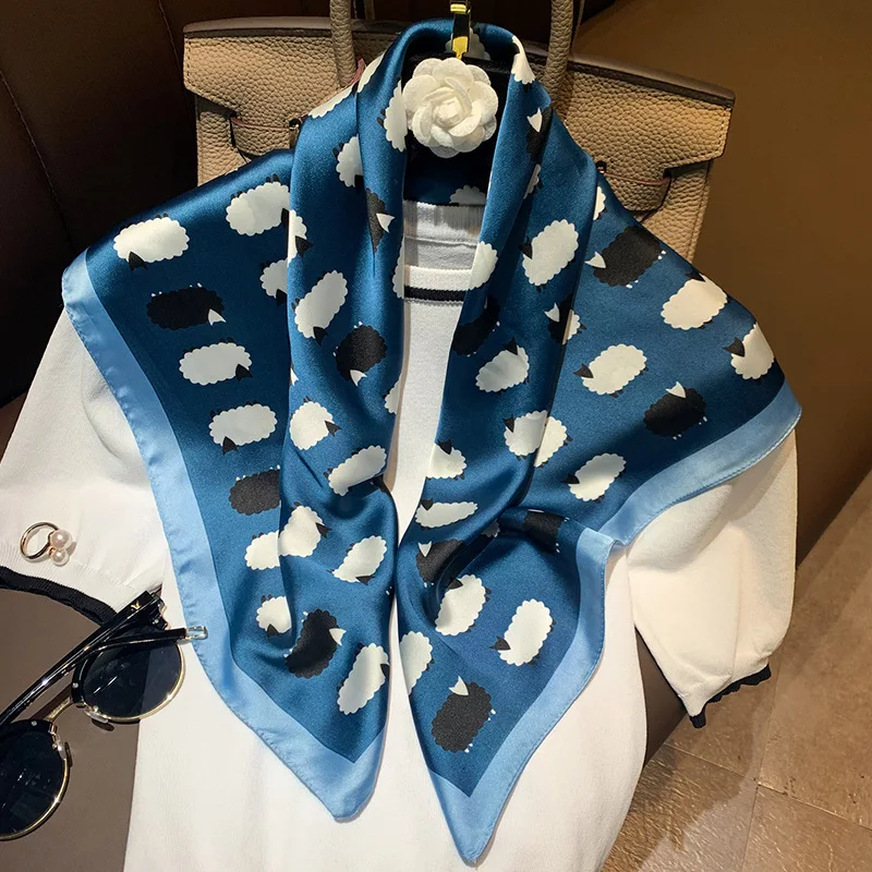 KOI LEAPING woman fashion little sheep pattern pattern printing 70x70cm small square scarf Silk scarf scarves headscarf hot gift
KOI LEAPING woman fashion little sheep pattern pattern printing 70x70cm small square scarf Silk scarf scarves headscarf hot gift