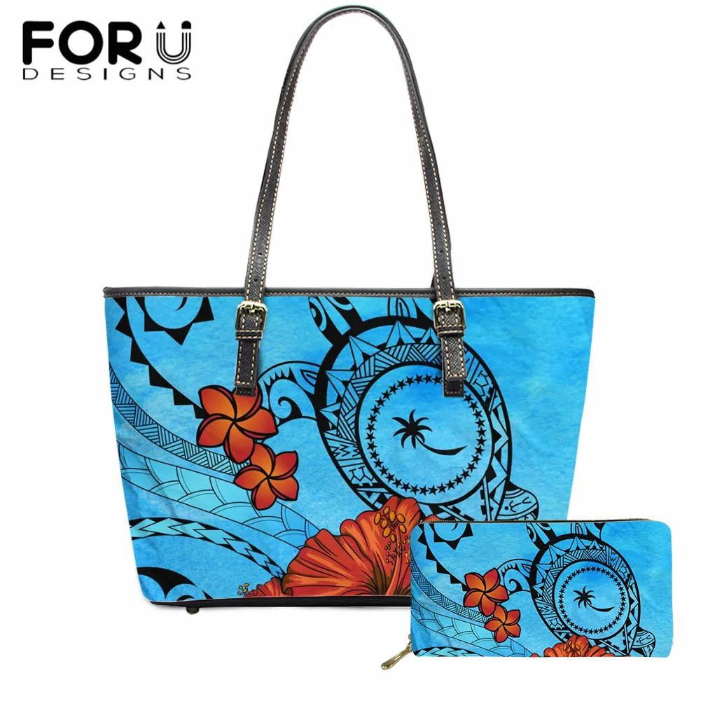 FORUDESIGNS Casual Women's Totes Shoulder Bags Chuuk Polynesian Hibiscus Turtle Shopping Bag PU Leather Handbags for Women 2021
FORUDESIGNS Casual Women's Totes Shoulder Bags Chuuk Polynesian Hibiscus Turtle Shopping Bag PU Leather Handbags for Women 2021