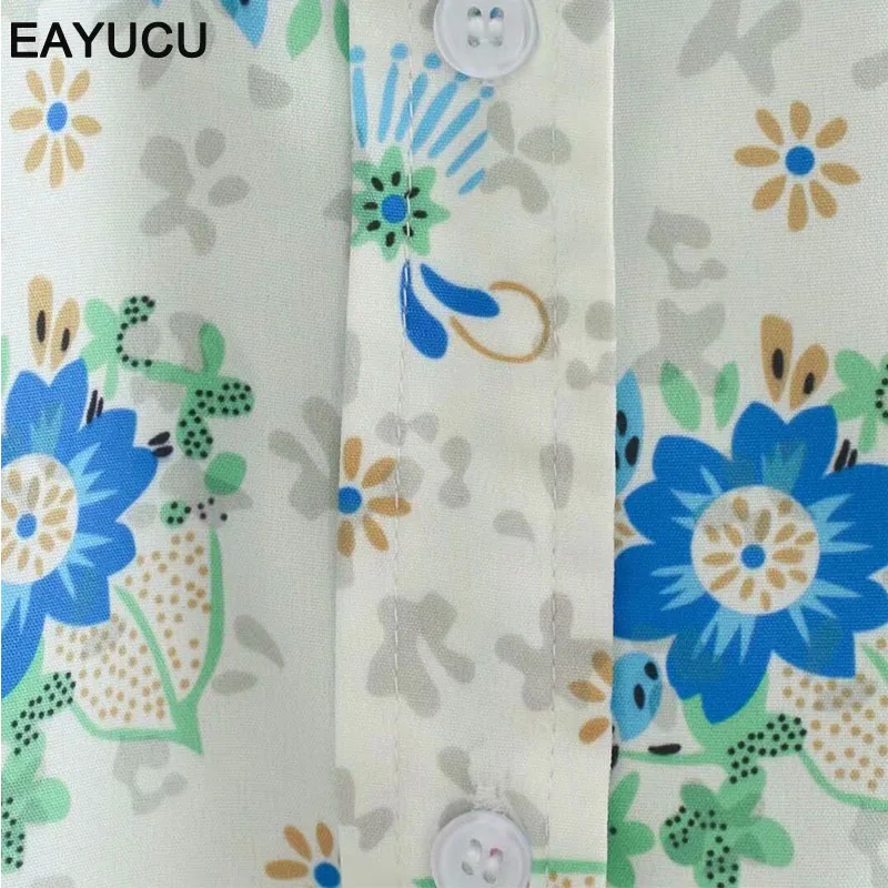 EAYUCU 2020 Autumn Elegant Women Tops and Blouses Floral Print Turn Down Collar Lantern Sleeve Female Blouse Shirt Blusas ET082
EAYUCU 2020 Autumn Elegant Women Tops and Blouses Floral Print Turn Down Collar Lantern Sleeve Female Blouse Shirt Blusas ET082