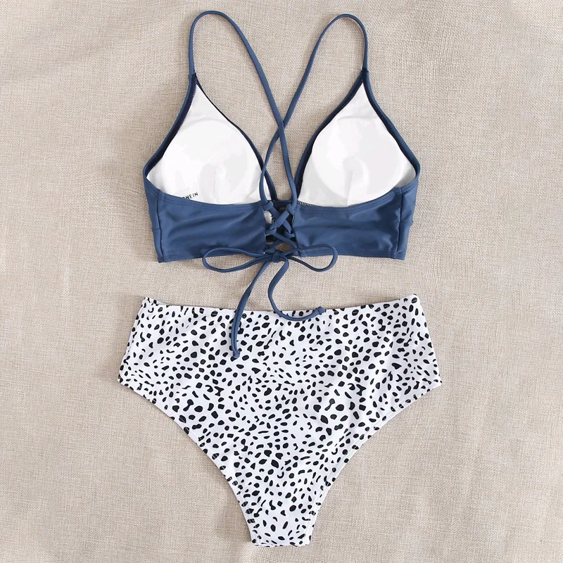High Waist Sexy Bikini Set Cross Bandage Padded Biquini Swimwear Women Two Pieces Swimsuit Floral Beachwear Bathing Suit XL
High Waist Sexy Bikini Set Cross Bandage Padded Biquini Swimwear Women Two Pieces Swimsuit Floral Beachwear Bathing Suit XL