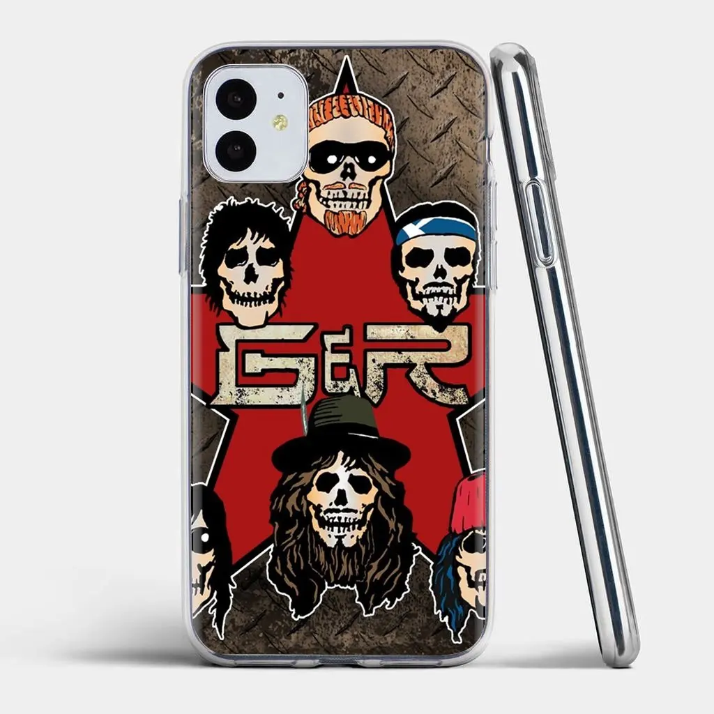 Для samsung Galaxy Note 2 3 4 5 8 9 S2 S3 S4 S5 мини S6 S7 край S8 S9 плюс guns n roses музыка в стиле ретро на