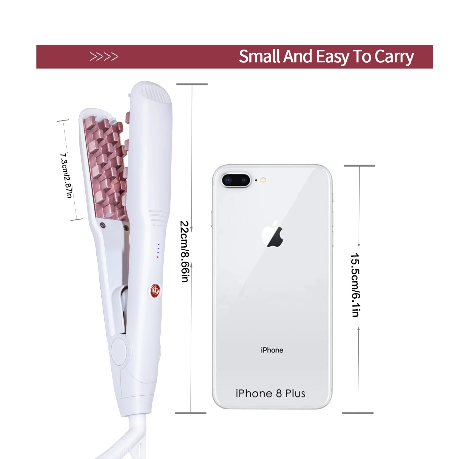 MIni Volumizing Iron Lasting Volume Increase Hair Volume Waver Corn Whisk Splint Stick Ceramic 3D Fluffy Hair Volumizing Tool 
MIni Volumizing Iron Lasting Volume Increase Hair Volume Waver Corn Whisk Splint Stick Ceramic 3D Fluffy Hair Volumizing Tool