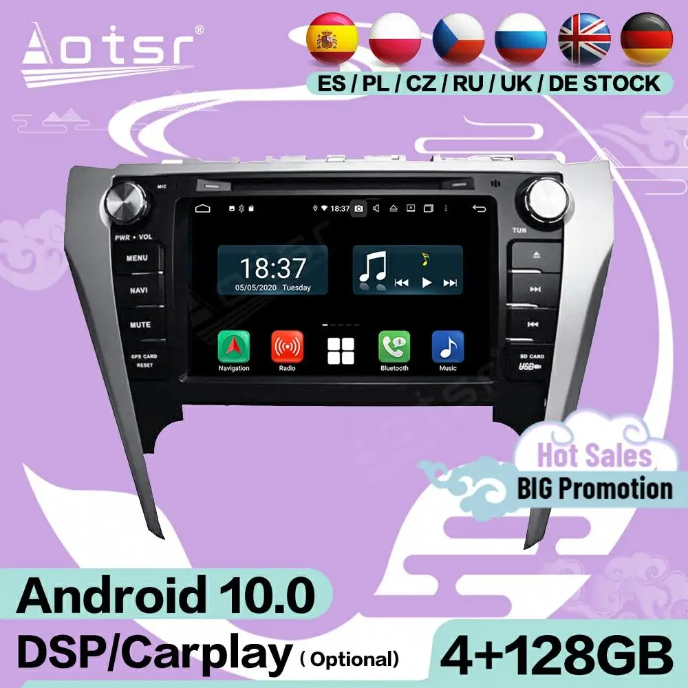 Мультимедийный стереопроигрыватель на Android с экраном 4 + 128G, для Toyota Camry 2012, 2013, GPS, Navi, видео, аудио, радио, головное устройство
Мультимедийный стереопроигрыватель на Android с экраном 4 + 128G, для Toyota Camry 2012, 2013, GPS, Navi, видео, аудио, радио, головное устройство