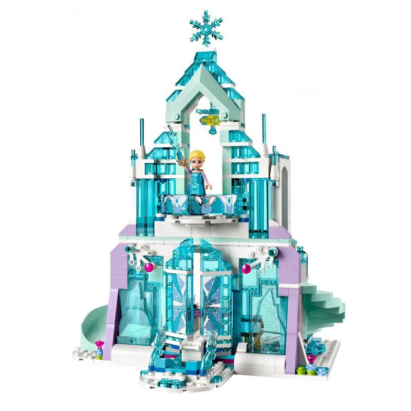 Elsa's Magical Ice Palace Building Blocks Cinderella Princessing Ice Castle Compatible Lepinggoes Friends 41148
Elsa's Magical Ice Palace Building Blocks Cinderella Princessing Ice Castle Compatible Lepinggoes Friends 41148
