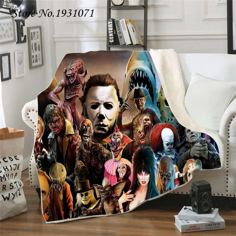 American Horror Movie 3D Printed Fleece Blanket for Beds Thick Quilt Fashion Bedspread Sherpa Throw Blanket Adults Kids 05
American Horror Movie 3D Printed Fleece Blanket for Beds Thick Quilt Fashion Bedspread Sherpa Throw Blanket Adults Kids 05