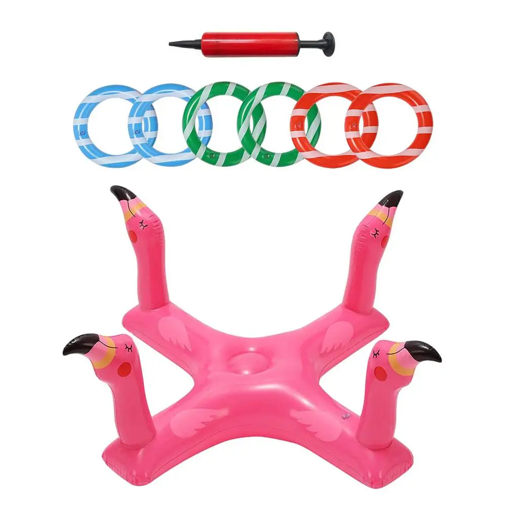 Inflatable Pool Ring Toss Games Toys With 6PCS Rings Pool Game Summer Pool Cross Toss Game Multiplayer Floating Pool Toys Party
Inflatable Pool Ring Toss Games Toys With 6PCS Rings Pool Game Summer Pool Cross Toss Game Multiplayer Floating Pool Toys Party