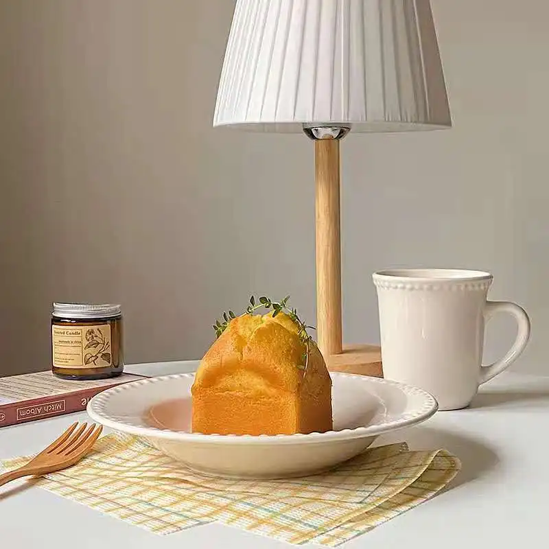 INS Vintage White Relief Polka Dot Breakfast Plate Ceramic Western Kitchen Utensils Salad Dessert Mug Simple Solid Color Matte
INS Vintage White Relief Polka Dot Breakfast Plate Ceramic Western Kitchen Utensils Salad Dessert Mug Simple Solid Color Matte