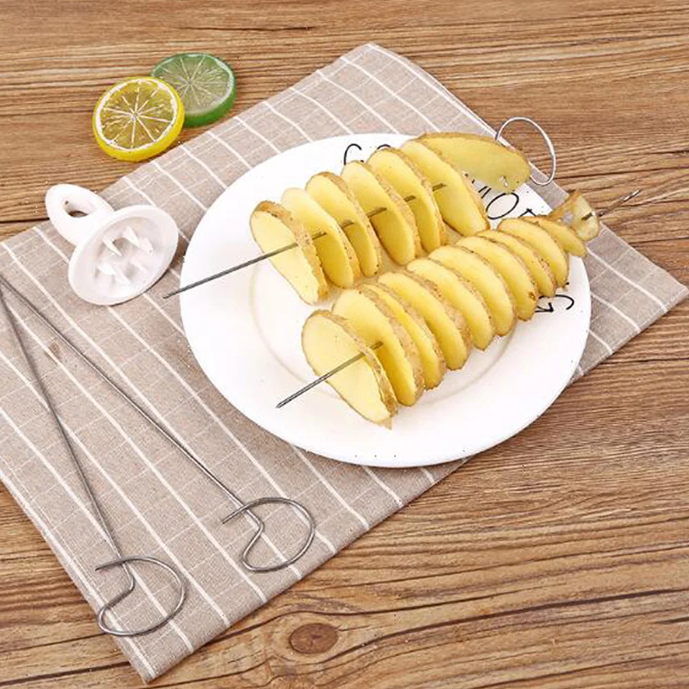 Potato Spiral Manuel Cutter Slicer Reusable Potato Twister French Fry Cutter Fruits Vegetable Tools Kitchen Cooking Maker
Potato Spiral Manuel Cutter Slicer Reusable Potato Twister French Fry Cutter Fruits Vegetable Tools Kitchen Cooking Maker