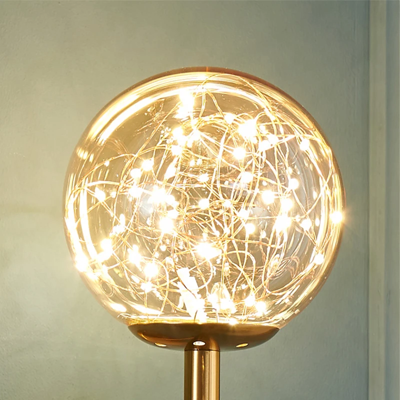 Starlight Nordic Led Pendant Lamp Golden Glass Ball FOR Living Dining Room Bedroom Home Decoration Luxury iron Pendant Light 
Starlight Nordic Led Pendant Lamp Golden Glass Ball FOR Living Dining Room Bedroom Home Decoration Luxury iron Pendant Light