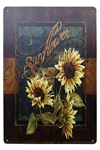 TISOSO Rustic Sunflower Retro Vintage Farm Country Bar Metal Tin Sign Poster Style Wall Art Pub Bar Decor 8"X 12" Inch
TISOSO Rustic Sunflower Retro Vintage Farm Country Bar Metal Tin Sign Poster Style Wall Art Pub Bar Decor 8"X 12" Inch