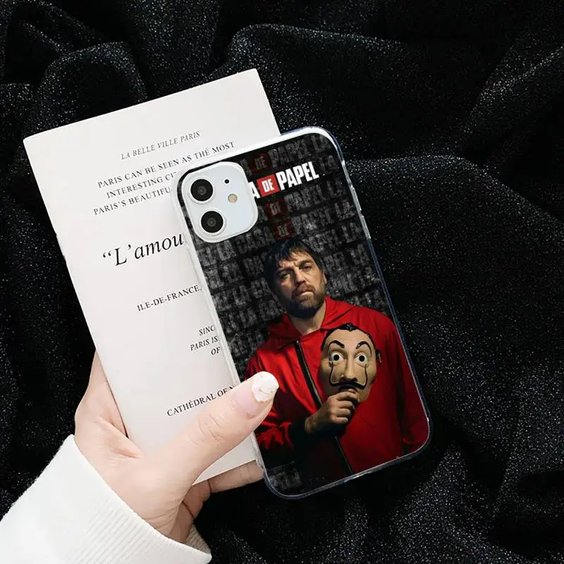 Money Heist movie House Paper Phone Case Transparent for iPhone 6 7 8 11 12 s mini pro X XS XR MAX Plus cover funda shell
Money Heist movie House Paper Phone Case Transparent for iPhone 6 7 8 11 12 s mini pro X XS XR MAX Plus cover funda shell