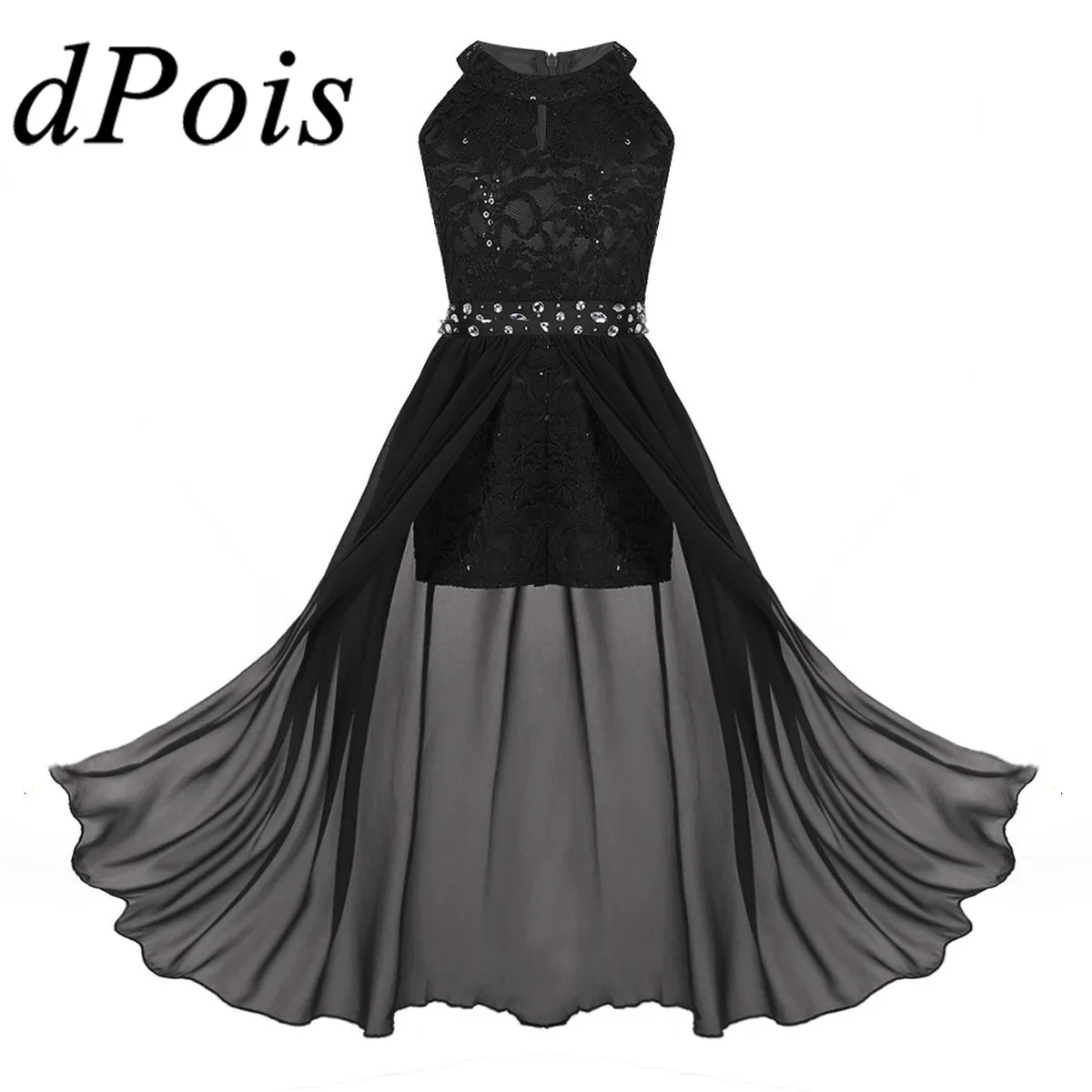 Girls Maxi Romper Dress Children's Sleeveless Floral Lace Rhinestone Dress Dancing Clothes Kids Performance Dance Costume
Girls Maxi Romper Dress Children's Sleeveless Floral Lace Rhinestone Dress Dancing Clothes Kids Performance Dance Costume