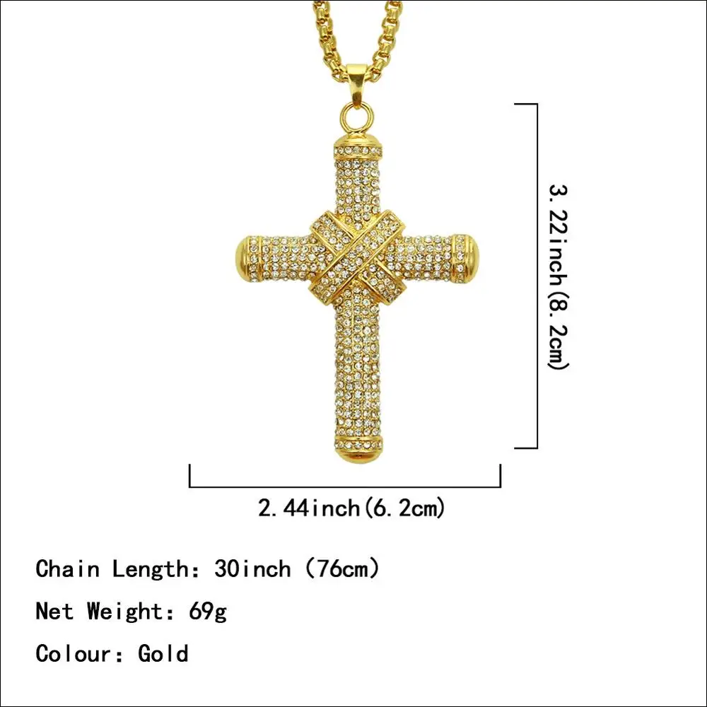 Hip hop full zircon crystal cross necklace pendant ice out men's women's alloy necklace jewelry
Hip hop full zircon crystal cross necklace pendant ice out men's women's alloy necklace jewelry