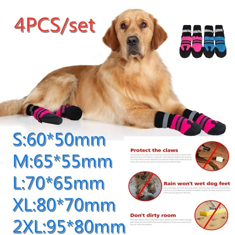 4pcs Pet Dog Rain ShoesDog Booties Rubber Portable Anti Slip Waterproof Dog Cat Rain Shoes Autumn and Winter Paw Protector
4pcs Pet Dog Rain ShoesDog Booties Rubber Portable Anti Slip Waterproof Dog Cat Rain Shoes Autumn and Winter Paw Protector