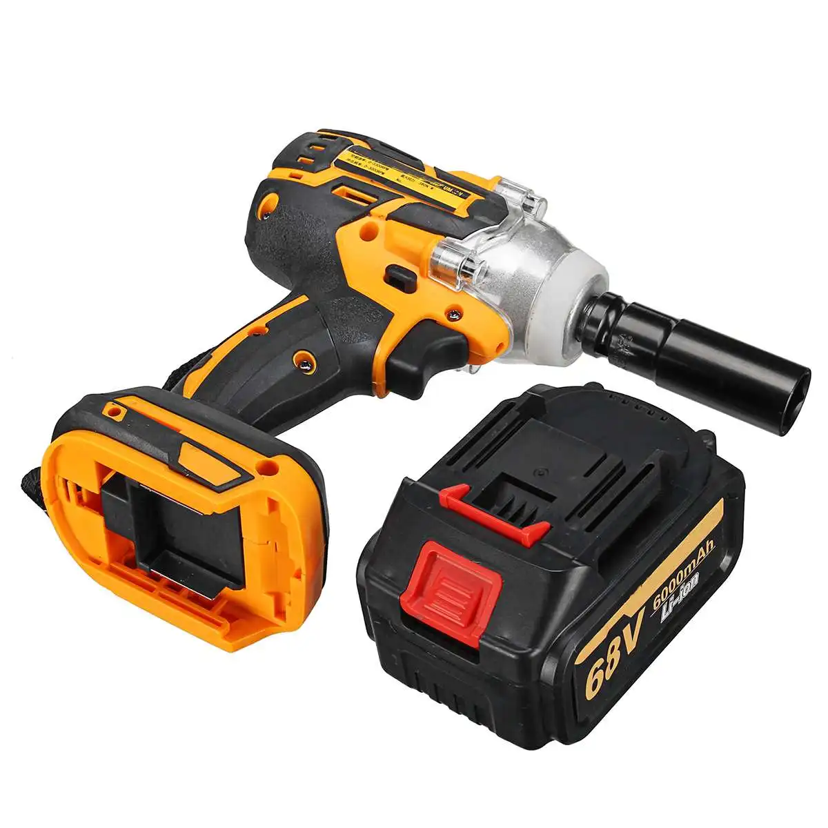 68V Brushless Electric Impact Wrench 1/2 inch Socket with 1X Li-ion Battery +LED Light Hand Drill Installation Power Tools
68V Brushless Electric Impact Wrench 1/2 inch Socket with 1X Li-ion Battery +LED Light Hand Drill Installation Power Tools