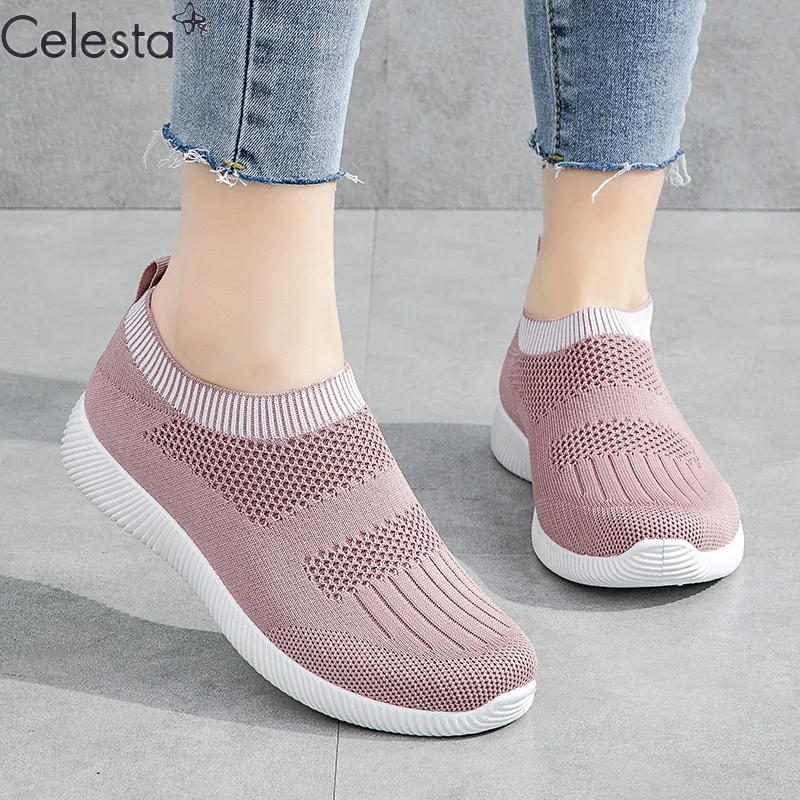 Celesta 2021Women'S Casual Shoes Lightweight Sports Shoes Breathable Mesh Summer Knit Shoes Women'S Flat Shoes Flying Net Shoes
Celesta 2021Women'S Casual Shoes Lightweight Sports Shoes Breathable Mesh Summer Knit Shoes Women'S Flat Shoes Flying Net Shoes