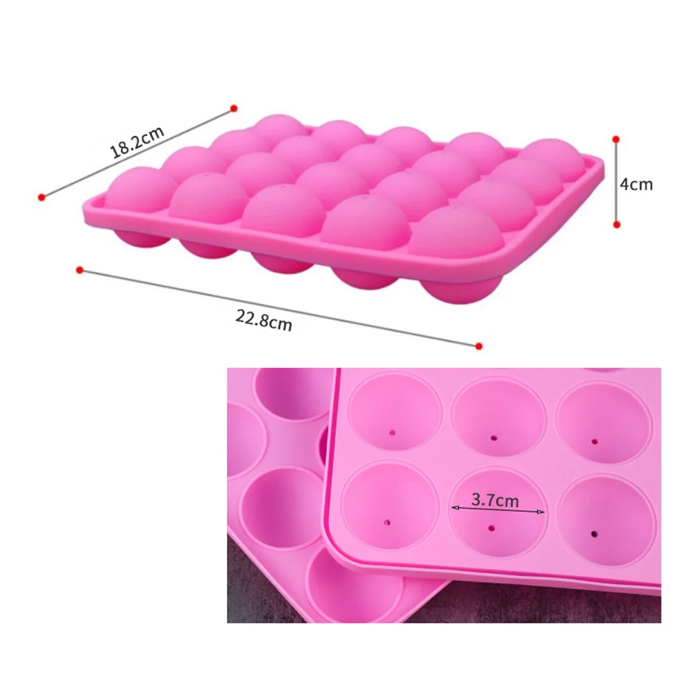 20-Cavity Round Silicone Lollipop Candy Mold Homemade Kids Cake Chocolate Cookies Mould Baking Pastry Decorating Tools Cheaper
20-Cavity Round Silicone Lollipop Candy Mold Homemade Kids Cake Chocolate Cookies Mould Baking Pastry Decorating Tools Cheaper