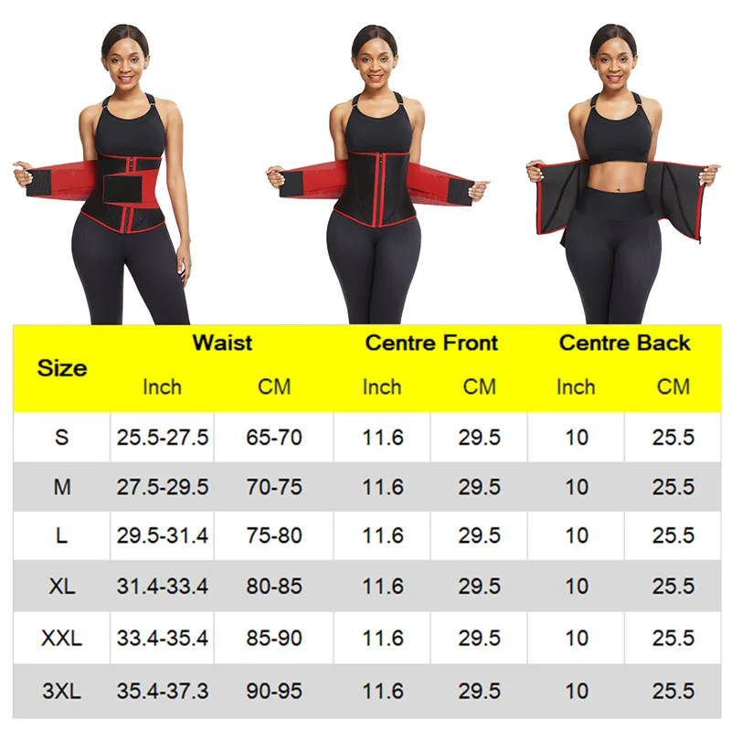 Women Gym Waist Trainer Corset Abdomen Slimming Body Shaper Waist Support Tummy Slim Belts Abdomen Belt With zipper
Women Gym Waist Trainer Corset Abdomen Slimming Body Shaper Waist Support Tummy Slim Belts Abdomen Belt With zipper