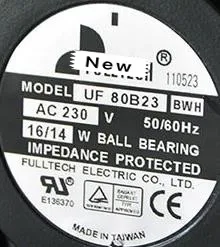 New UF-80B23 8025 230V 16/14W cabinet cooling fan 
New UF-80B23 8025 230V 16/14W cabinet cooling fan