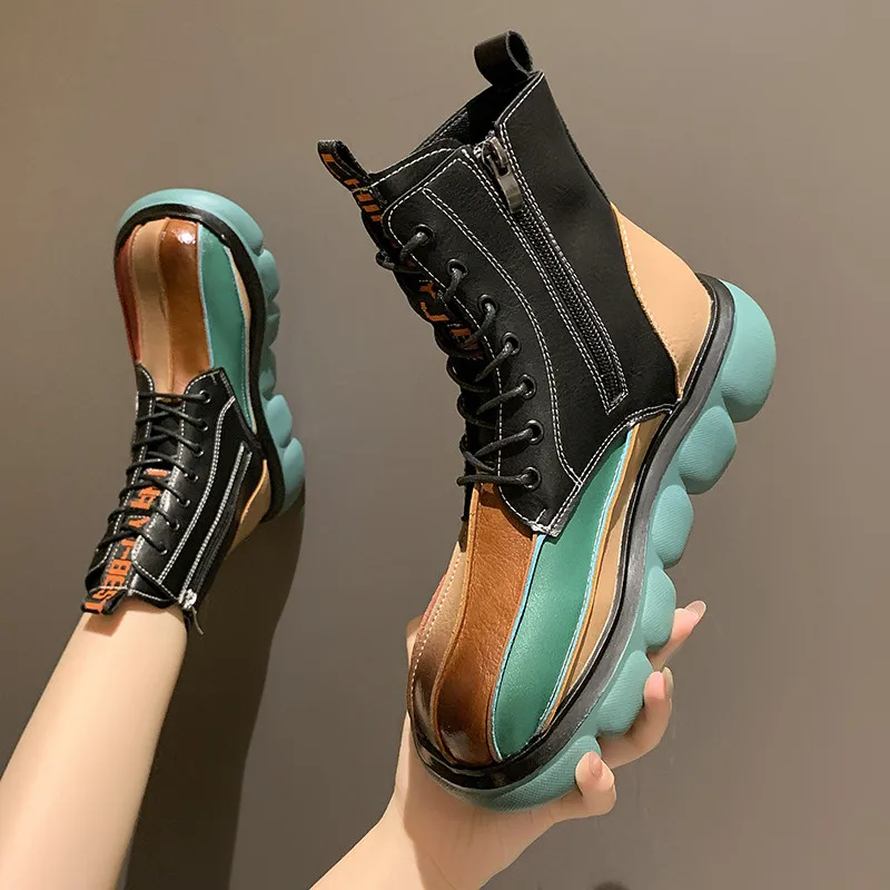 Leather Mixed Shoes Women's Boots 2021 New Autumn And Winter Round Toe Zipper Retro Handmade Casual Ankle Boots
Leather Mixed Shoes Women's Boots 2021 New Autumn And Winter Round Toe Zipper Retro Handmade Casual Ankle Boots