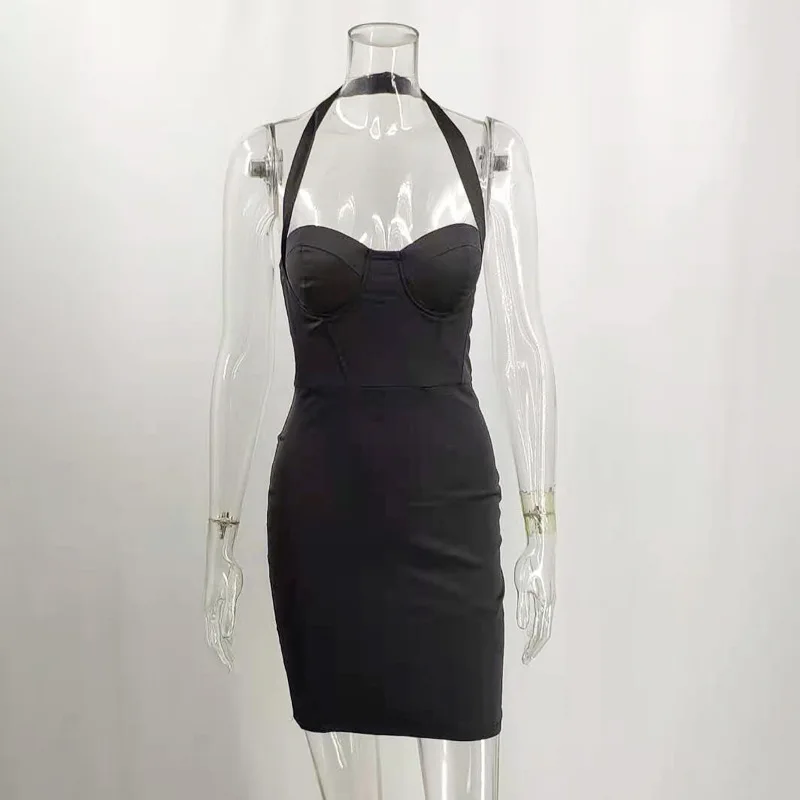 GACVGA 2021 Halter Sexy Bodycon Dress Strapless Club Party Sleeveless Women Black Red Blue Casual Slim Mini Summer Dress Mujer
GACVGA 2021 Halter Sexy Bodycon Dress Strapless Club Party Sleeveless Women Black Red Blue Casual Slim Mini Summer Dress Mujer