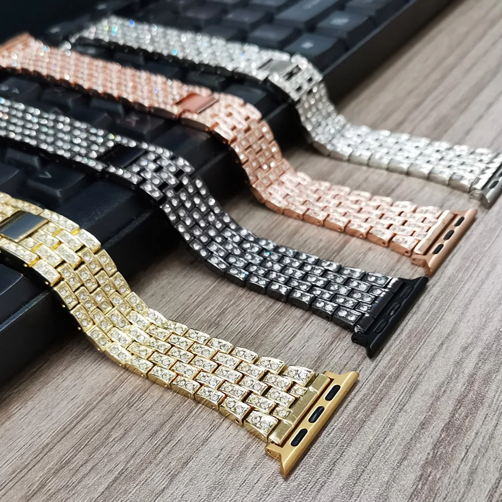 Женский браслет с бриллиантами для Apple Watch 7 Band, металлический ремешок для часов Iwatch Series 6 SE 5 4 3, 41 мм 45 мм 40 мм 44 мм 38 мм 42 мм
Женский браслет с бриллиантами для Apple Watch 7 Band, металлический ремешок для часов Iwatch Series 6 SE 5 4 3, 41 мм 45 мм 40 мм 44 мм 38 мм 42 мм