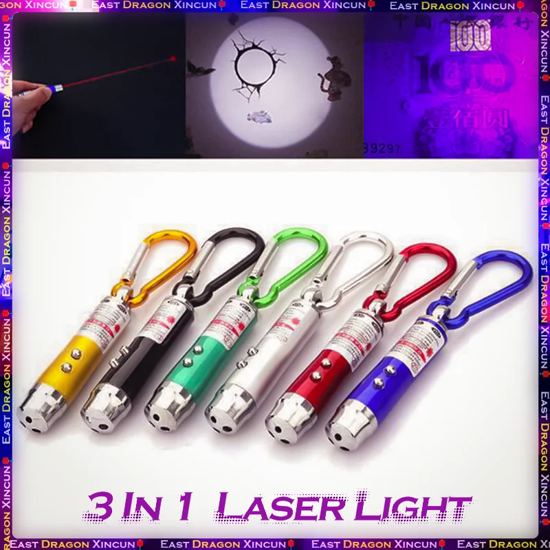 3 In 1 LED Light Laser Pointer Pen Mini Lighting Torch/Money Detector Beam Light Pointer Teaching Cat Training Laser Pen
3 In 1 LED Light Laser Pointer Pen Mini Lighting Torch/Money Detector Beam Light Pointer Teaching Cat Training Laser Pen