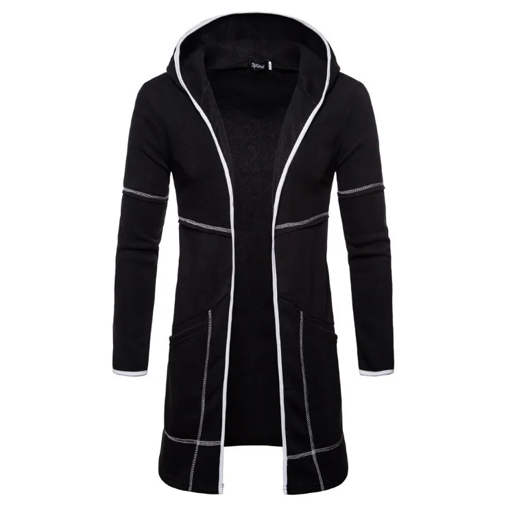 Europe and America Cardigan Hoodies Men Pop Fashion Black Hooded Sweatshirts Autumn Design Long Hoodies Coat Europe/US Size
Europe and America Cardigan Hoodies Men Pop Fashion Black Hooded Sweatshirts Autumn Design Long Hoodies Coat Europe/US Size