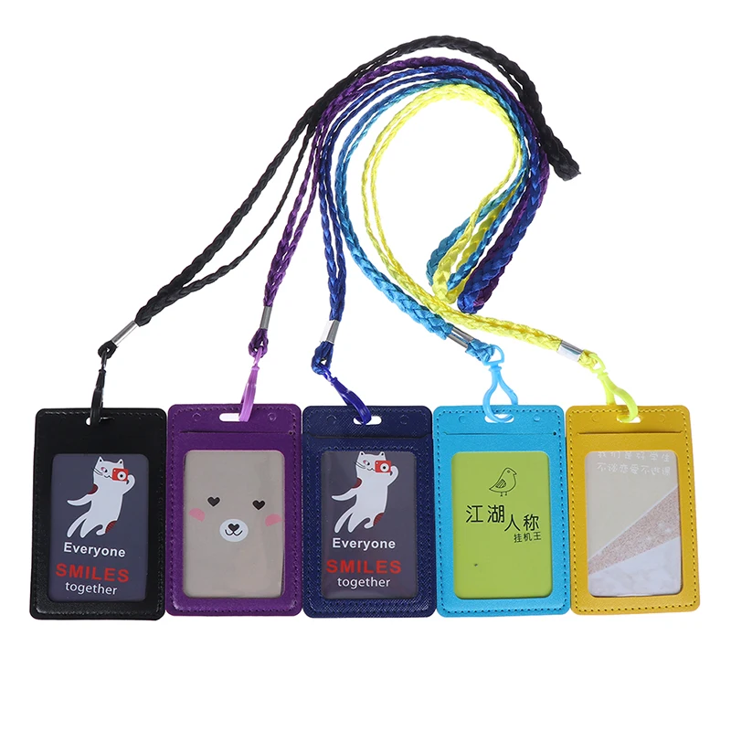 Leather Id Holders Case PU Business Badge Card Holder with Necklace Lanyard Card Holders Bus Card Cover Case
Leather Id Holders Case PU Business Badge Card Holder with Necklace Lanyard Card Holders Bus Card Cover Case