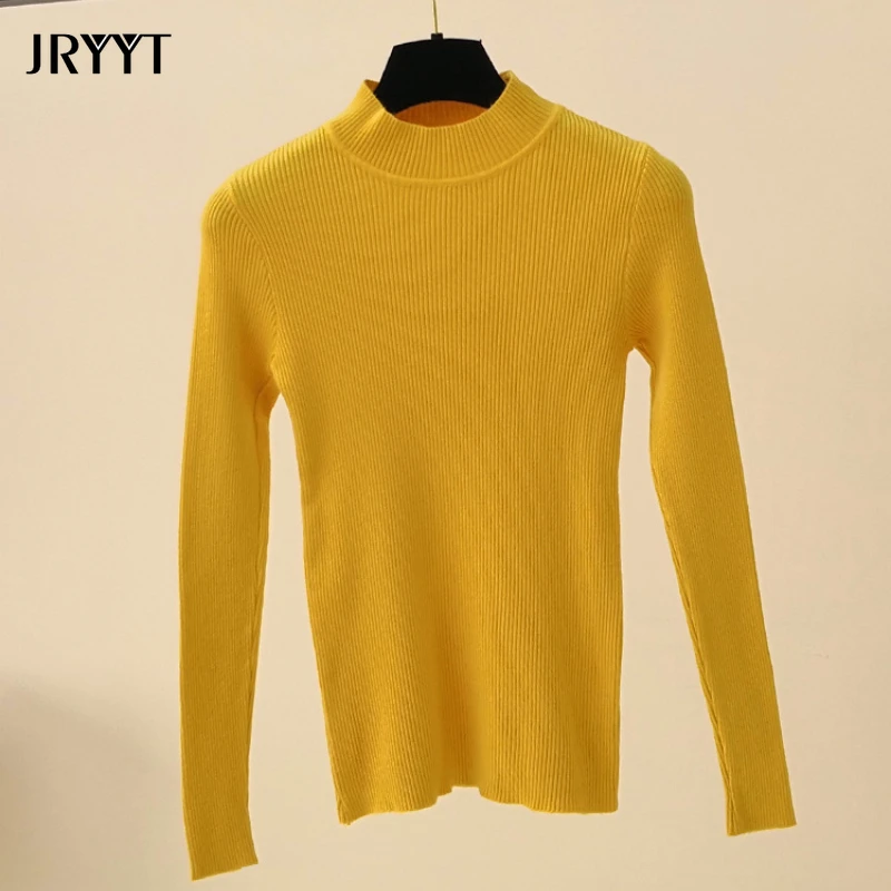 Women's Half Turtleneck Basic Knitted Sweater Long Sleeve Warm Cotton Bottoming Shirt Casual Female Slim Fit Knitwears
Women's Half Turtleneck Basic Knitted Sweater Long Sleeve Warm Cotton Bottoming Shirt Casual Female Slim Fit Knitwears