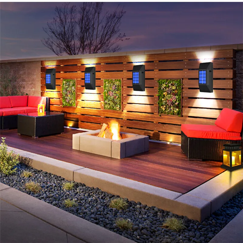 2PCS Outdoor Solar Wall Lamp Solar Garden IP65 Waterproof LED Wall Lamp Up And Down Luminous Wall Light Home Stair Lamp
2PCS Outdoor Solar Wall Lamp Solar Garden IP65 Waterproof LED Wall Lamp Up And Down Luminous Wall Light Home Stair Lamp