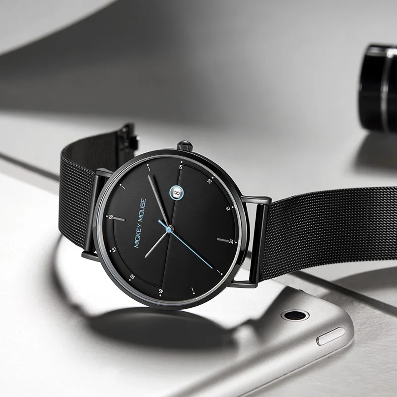 Mens Steel Mesh Band Calendar Thin Business Wrist Watches Classic Black Top Luxury Sports Casual Watch Male Clock Reloj Hombre
Mens Steel Mesh Band Calendar Thin Business Wrist Watches Classic Black Top Luxury Sports Casual Watch Male Clock Reloj Hombre