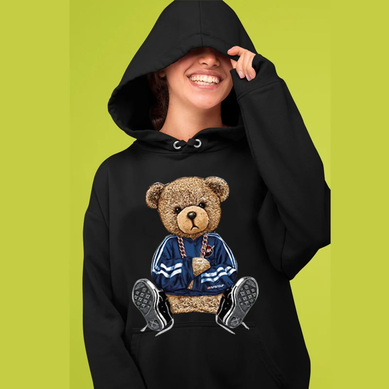 Streets Popular Bear Hoodies Sweatshirt Pullover Fall Winter Unisex Casual Loose Fit Women Men Teddy Bear Print Couples Hoodied
Streets Popular Bear Hoodies Sweatshirt Pullover Fall Winter Unisex Casual Loose Fit Women Men Teddy Bear Print Couples Hoodied