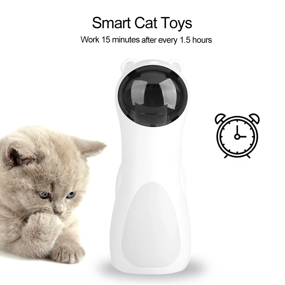 

Funny Handheld Toy Automatic Cat LED Laser Toys Pet Exercise Training Interactive Smart Teasing Cat Entertaining Toy Multi-Angle