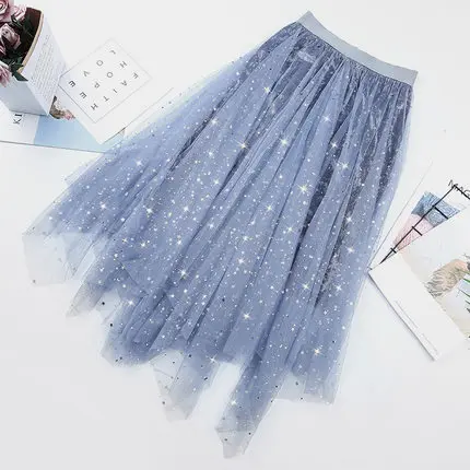 Fdfklak Star sequin mesh gauze skirt women spring autumn 2020 new high waist cake skirt gauze womens long skirts jupe femme
Fdfklak Star sequin mesh gauze skirt women spring autumn 2020 new high waist cake skirt gauze womens long skirts jupe femme