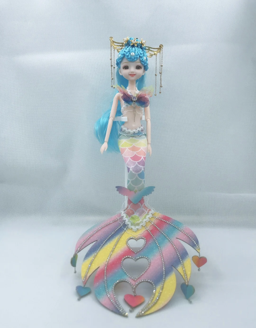 30CM Mermaid Makeup BJD Dolls Fashion Outfit Joints Wig Shoes Princess Royalty 1/6 1/4 43CM Doll for Girls Real Generation Toy
30CM Mermaid Makeup BJD Dolls Fashion Outfit Joints Wig Shoes Princess Royalty 1/6 1/4 43CM Doll for Girls Real Generation Toy