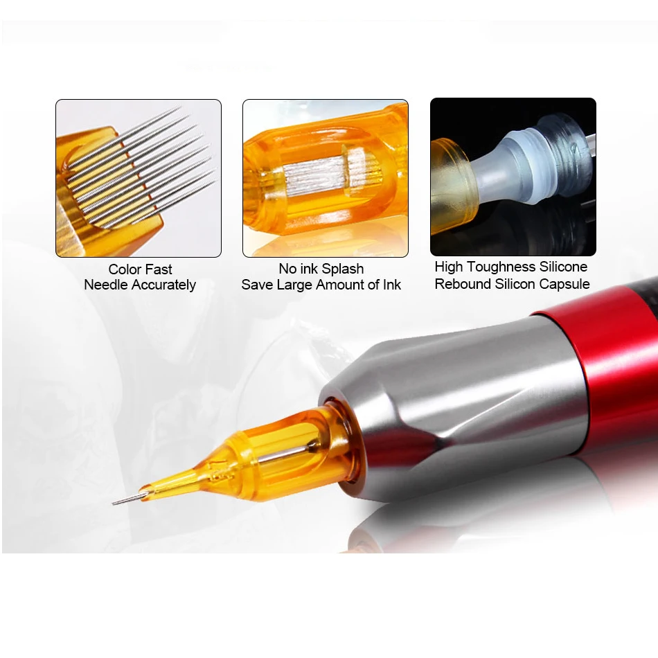 20pcs Yellow Dragonfly Tattoo Cartridge Needle Agujas RL RM RS M1 Body Easy To Color For Machine Permanent Makeup Eyebrow Beauty
20pcs Yellow Dragonfly Tattoo Cartridge Needle Agujas RL RM RS M1 Body Easy To Color For Machine Permanent Makeup Eyebrow Beauty